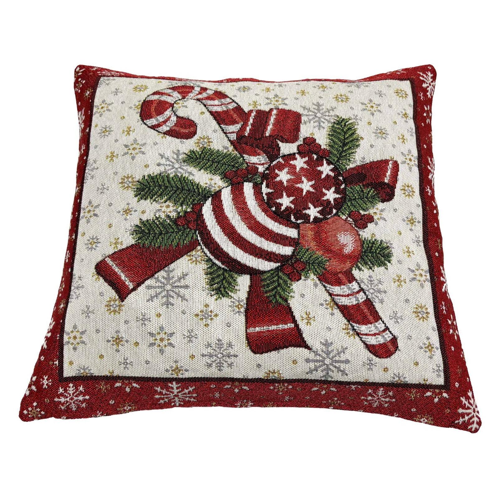 Fata de perna Craciun Atria, model glob, poliester, multicolor, 40 x 40 cm Fata de perna Craciun Atria, model glob, poliester, multicolor, 40 x 40 cm