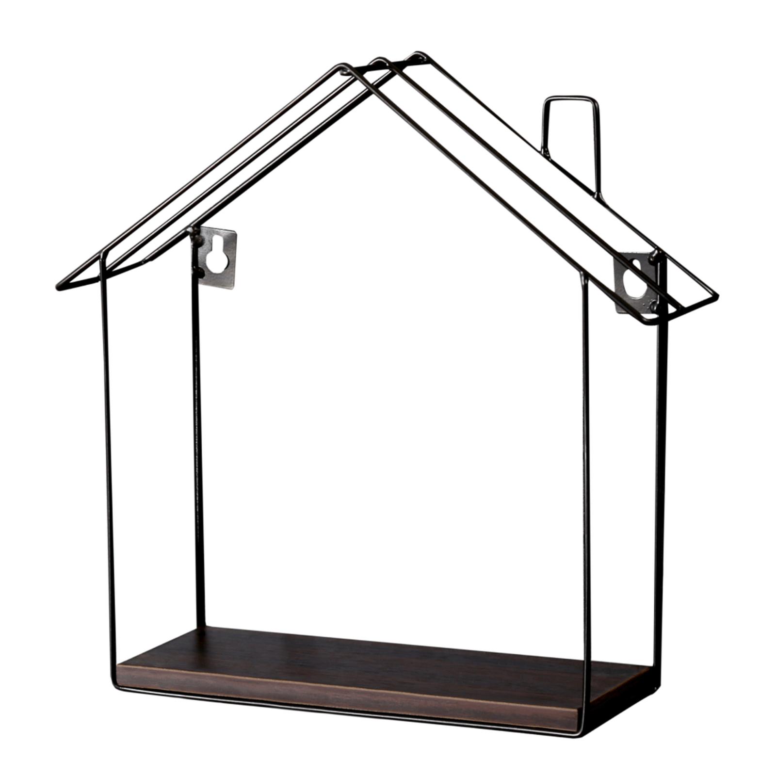 Etajera perete Kalista, MDF + metal, nuc + negru, 28 x 8 x 28 cm, 1C Etajera perete Kalista, MDF + metal, nuc + negru, 28 x 8 x 28 cm, 1C