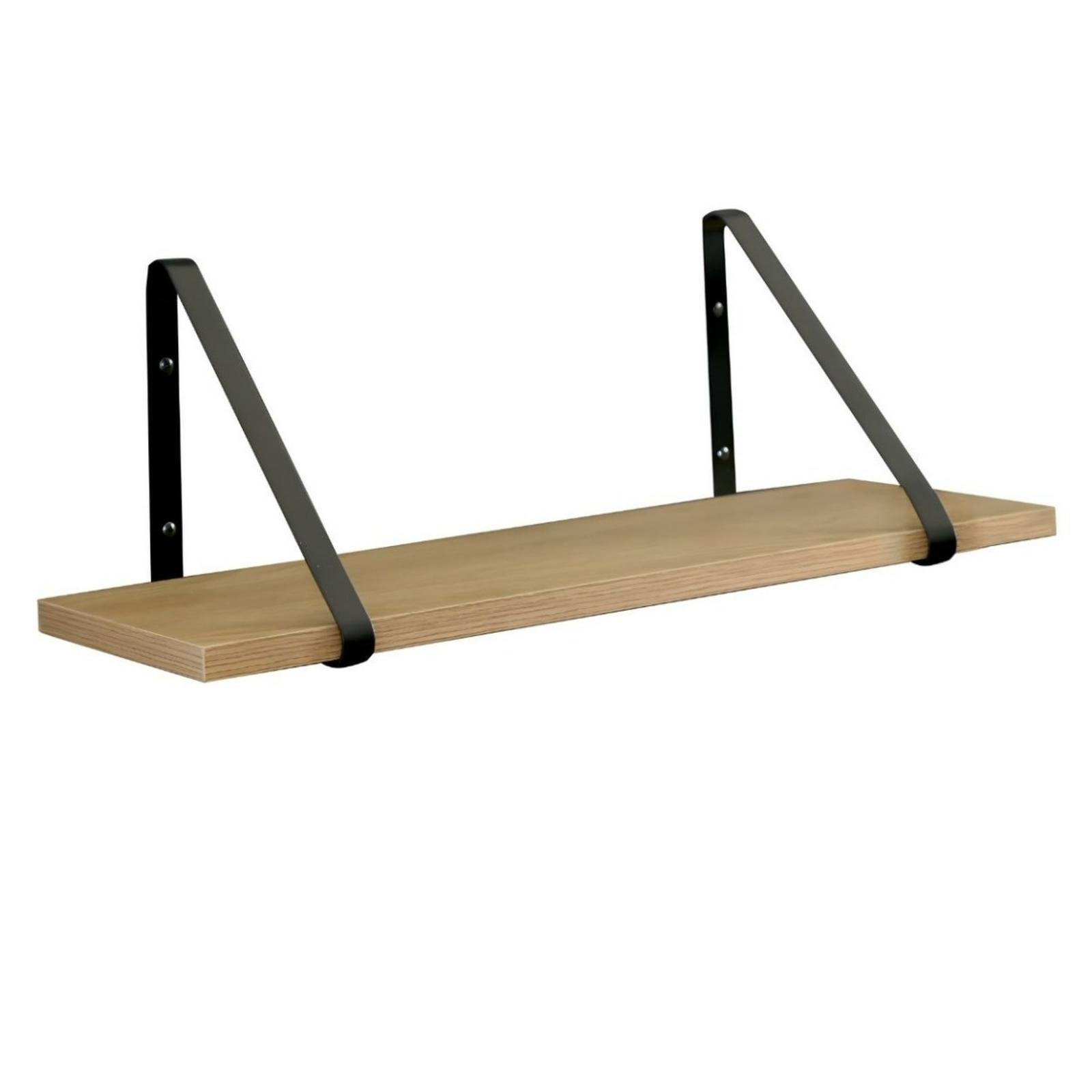 Etajera Sagira, MDF + metal, stejar + negru, 60 x 20 x 20.6 cm, 1C Etajera Sagira, MDF + metal, stejar + negru, 60 x 20 x 20.6 cm, 1C