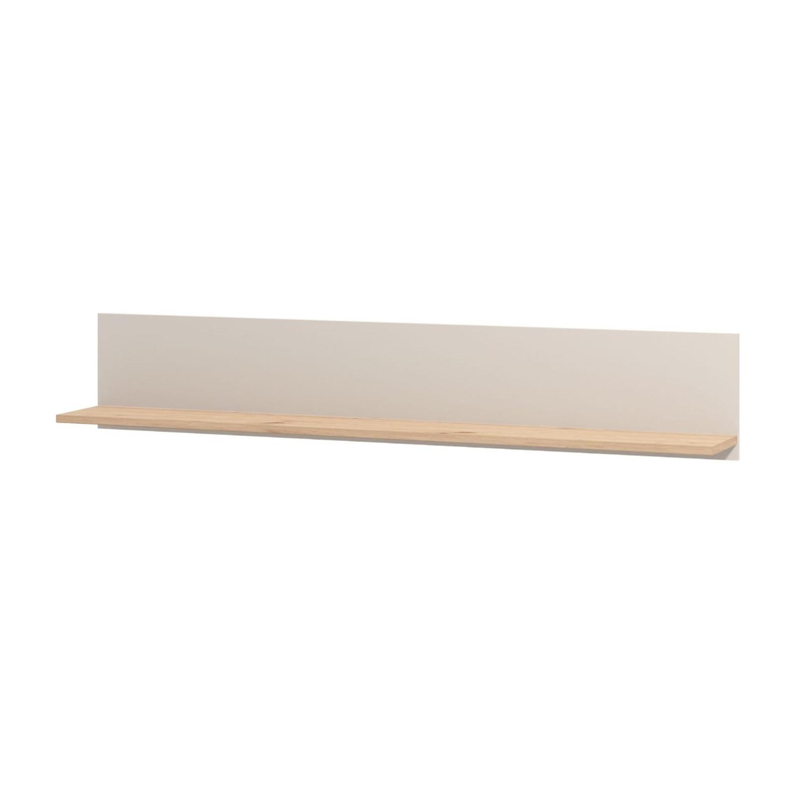 Etajera perete Essex HDF + MDF + placaj, stejar artisan + bej cashmere, 137.5 x 19.5 x 24 cm, 1C
