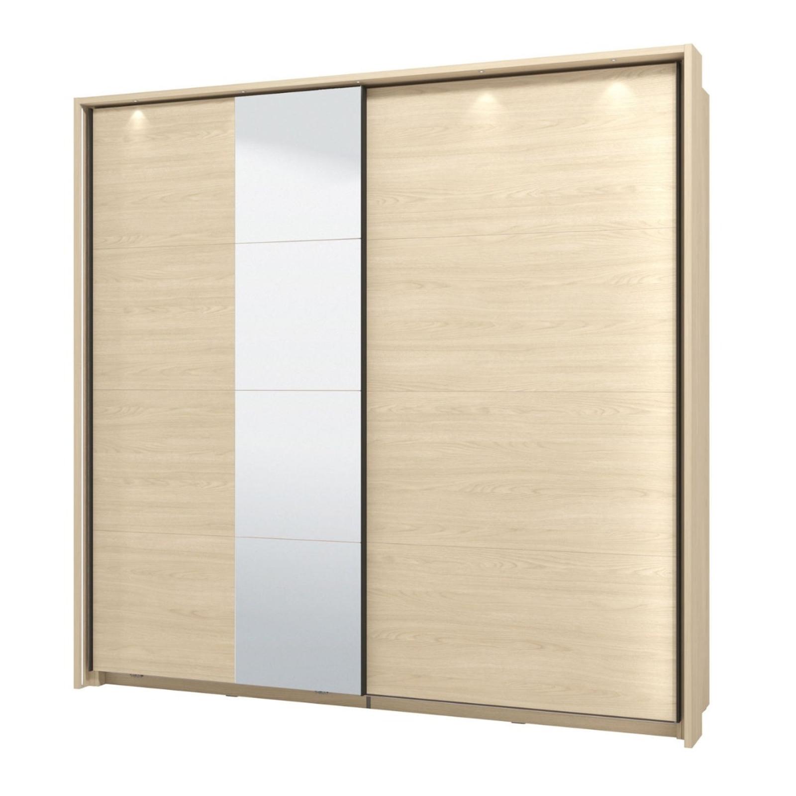 Dulap dormitor Arbela 2 usi, cu oglinda, 220 x 61 x 217.5 cm