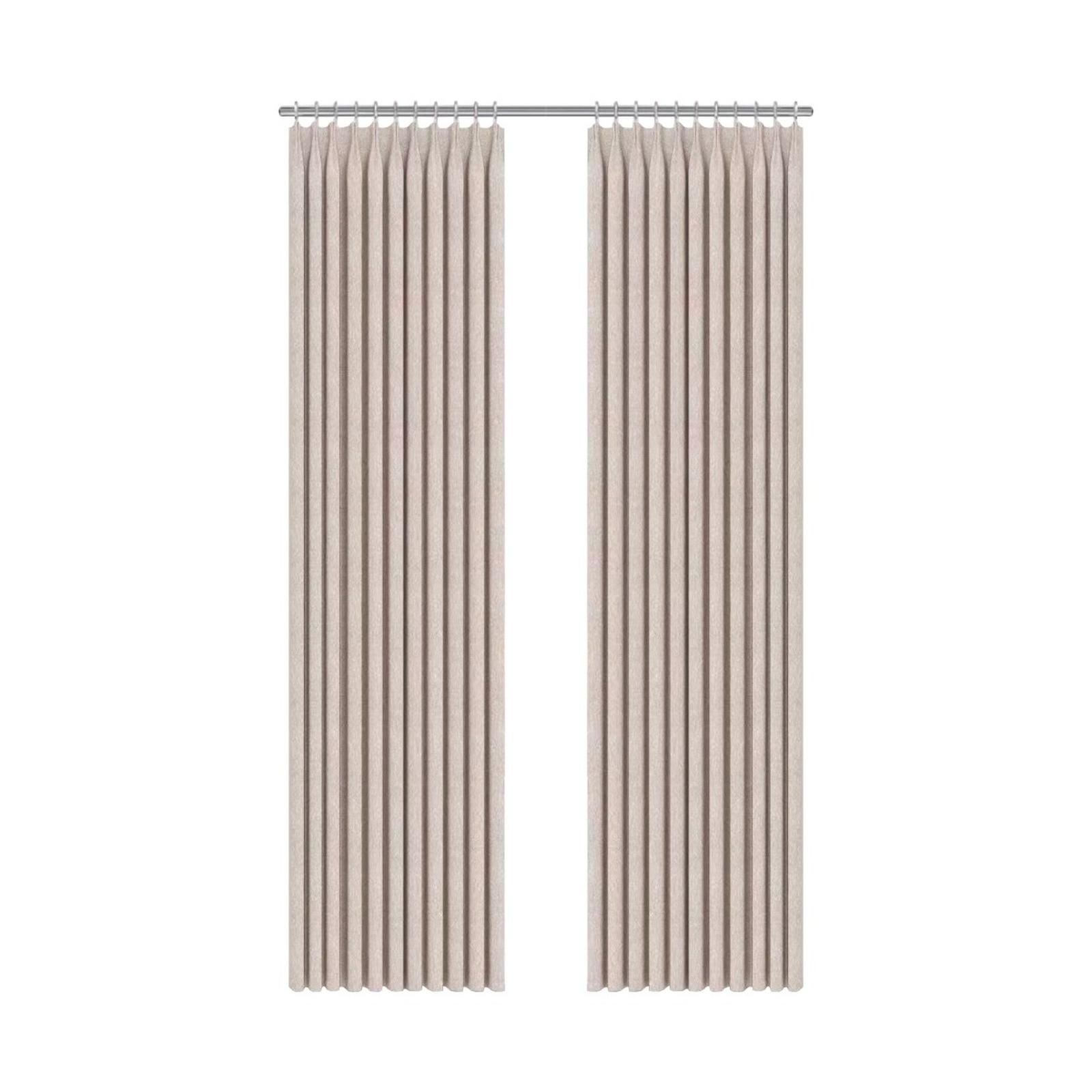 Draperie Atria, 2047 Plain, jacquard, bej inchis, semiopac, 280 cm