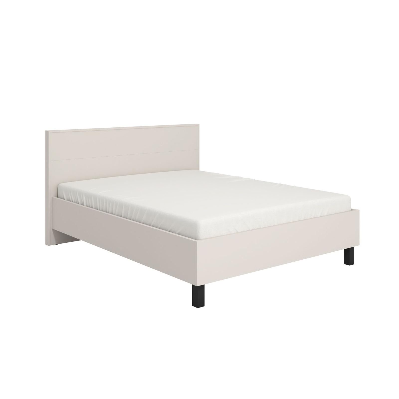 Pat dormitor Salona, matrimonial, bej cashmere, 160 x 200 cm, 4C