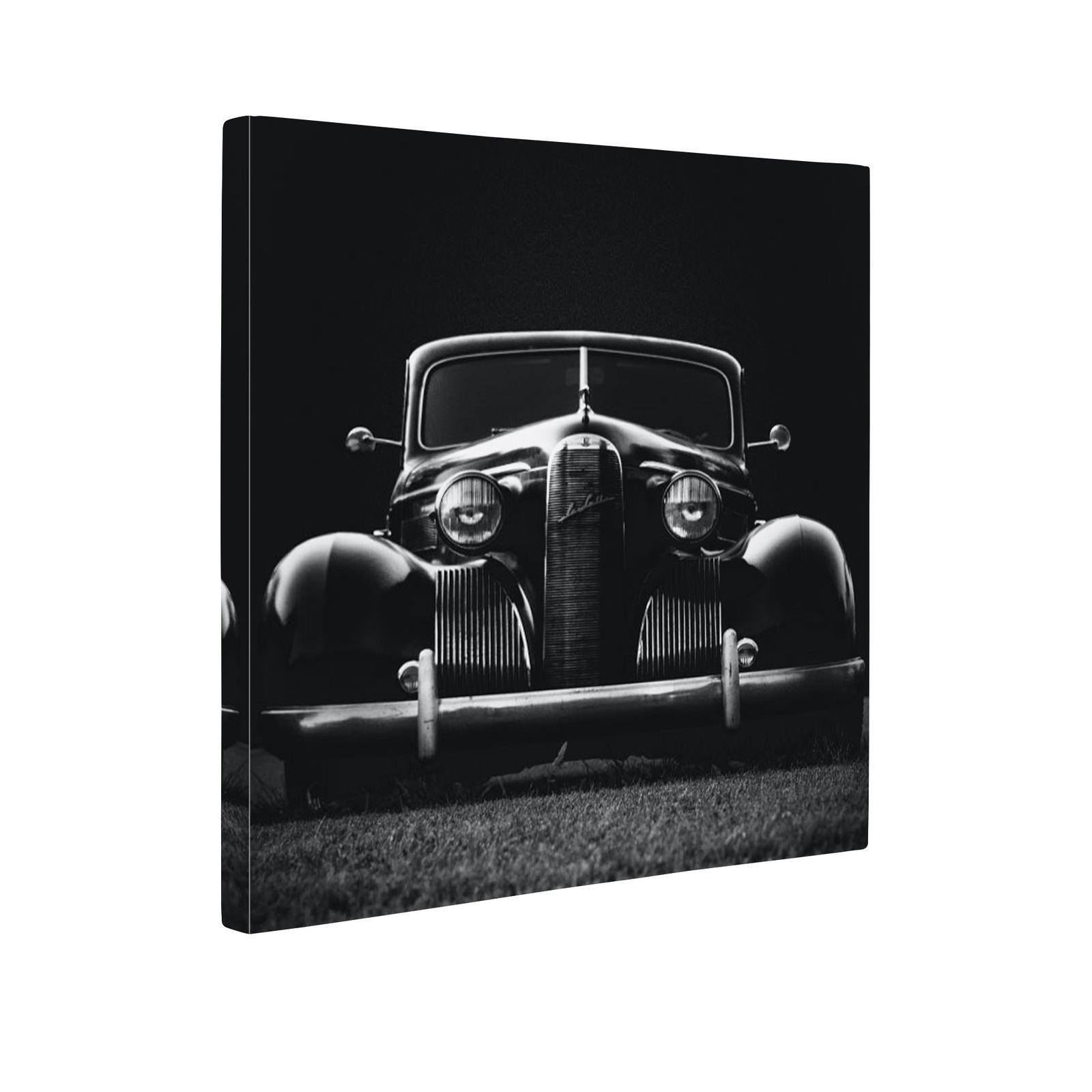 Tablou canvas OldTimer, 4Decor, panza + sasiu lemn, 50 x 50 cm