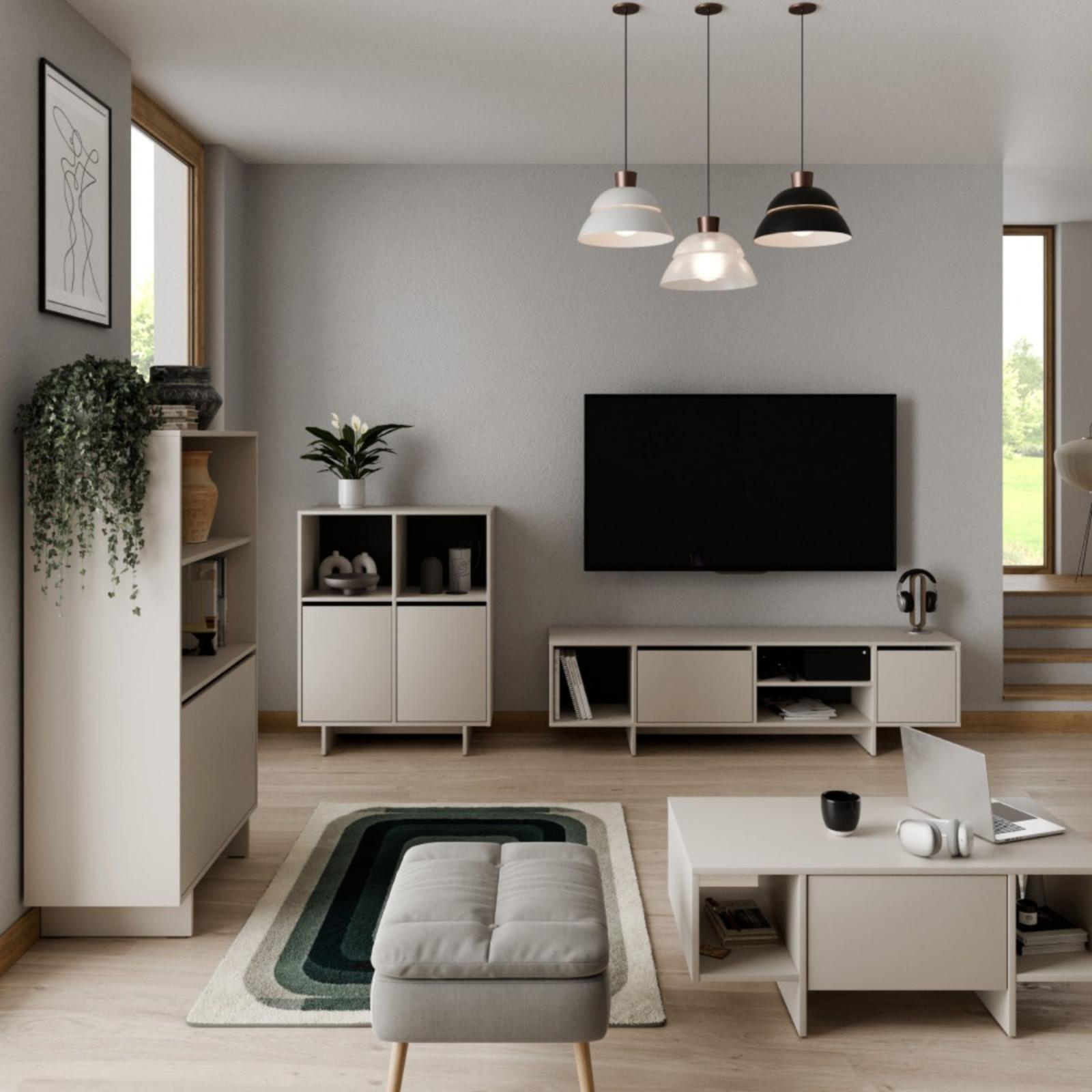 Dulap living Stando cu rafturi si usi, casmir, 80 x 40 x 101.5 cm Dulap living Stando cu rafturi si usi, casmir, 80 x 40 x 101.5 cm