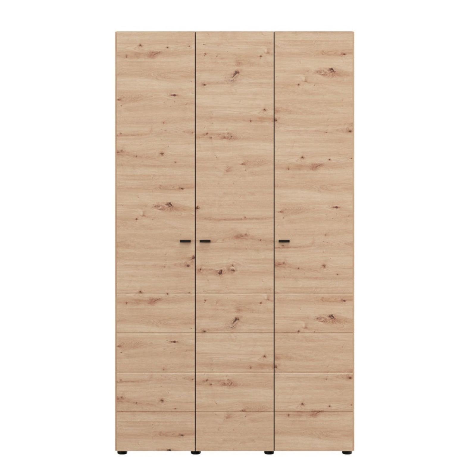 Dulap dormitor Nevis 3K, 3 usi, stejar artisan, 116.8 x 51.6 x 207.3 cm, 4C Dulap dormitor Nevis 3K, 3 usi, stejar artisan, 116.8 x 51.6 x 207.3 cm, 4C