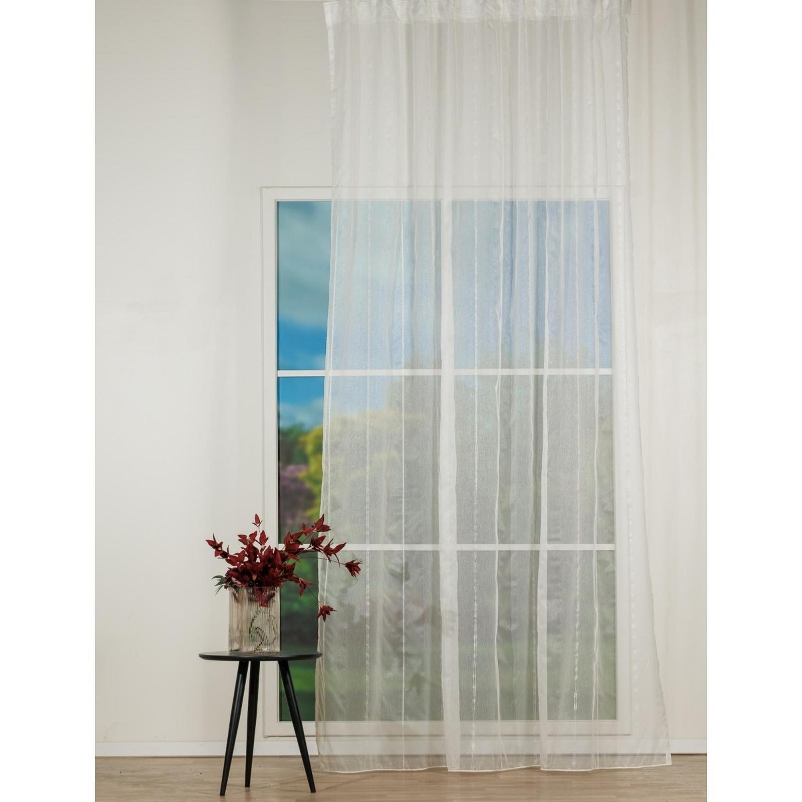 Perdea Mendola Fabrics model Lenie, Jade, etamina, crem, 300 cm Perdea Mendola Fabrics model Lenie, Jade, etamina, crem, 300 cm