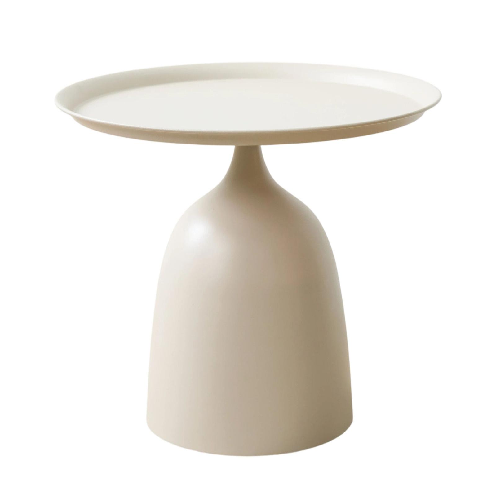 Masuta cafea Steel, rotunda, bej, 48 x 48 x 43.5 cm, 1C