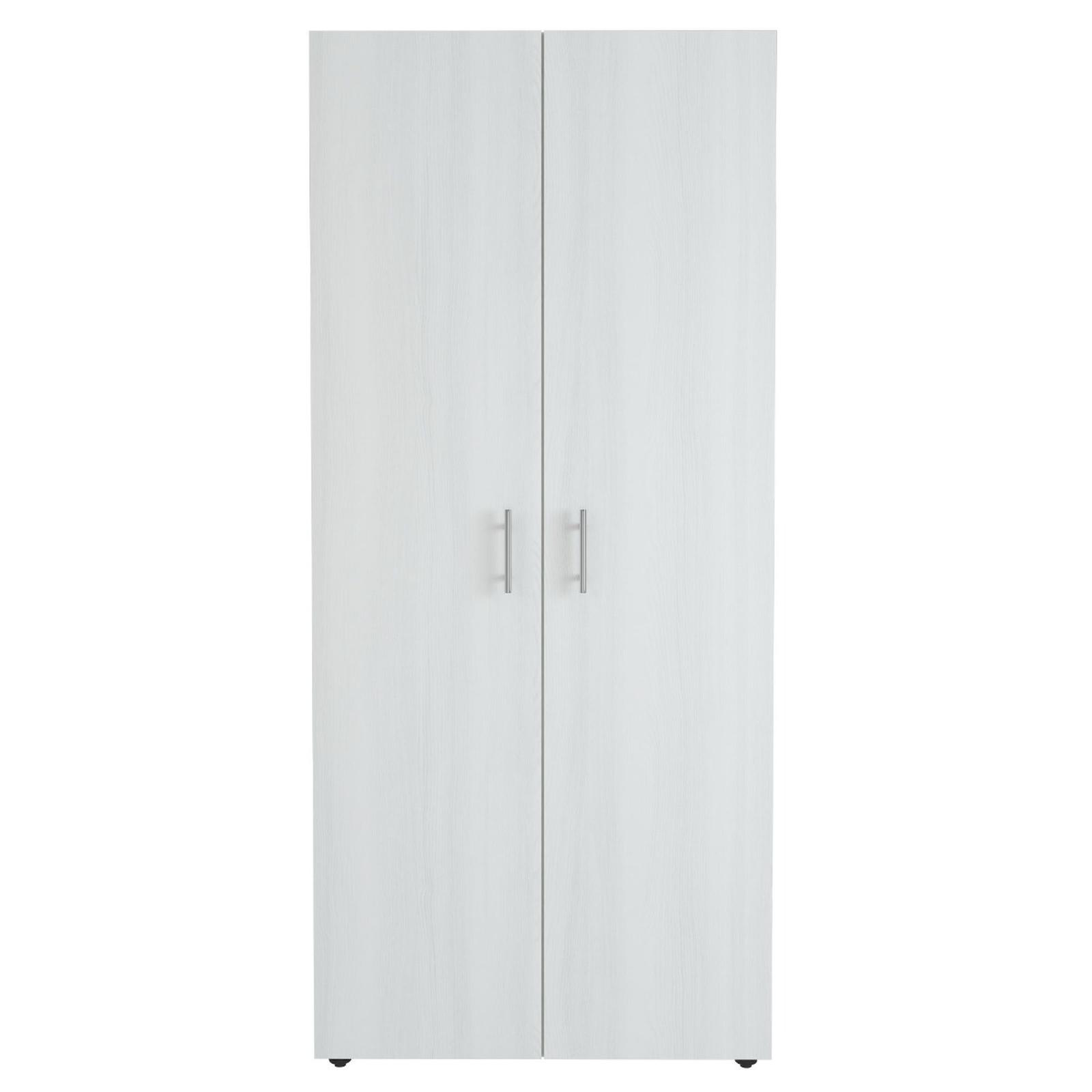 Dulap dormitor Stefan cu 2 usi, alb K524, 90 x 203 x 53 cm, 3C