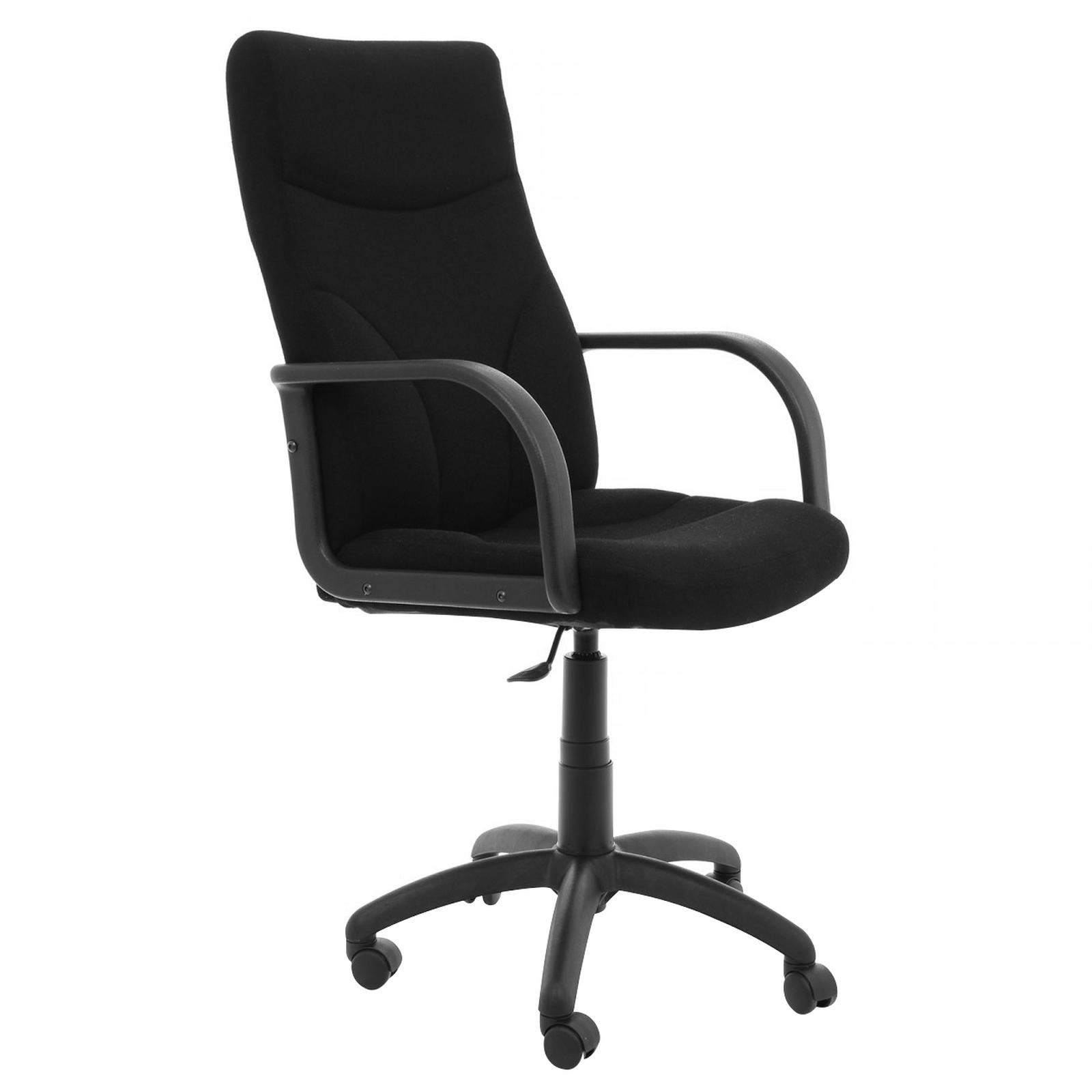 Scaun birou directorial Riva T, rotativ, stofa C11, negru