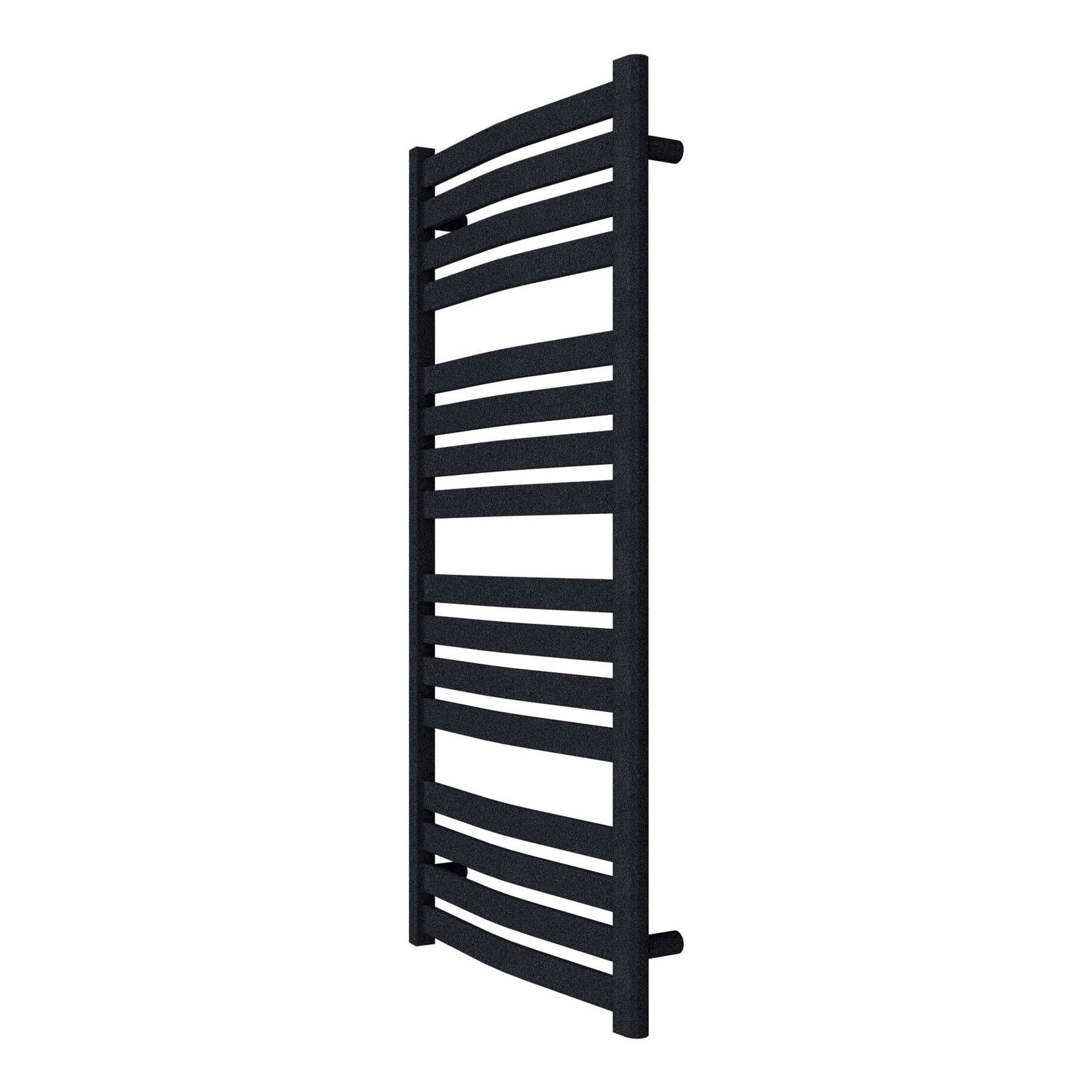 Calorifer vertical, decorativ, baie, Radox Vulcan NV, portprosop, drept, negru, 565 x 1160 mm, accesorii incluse